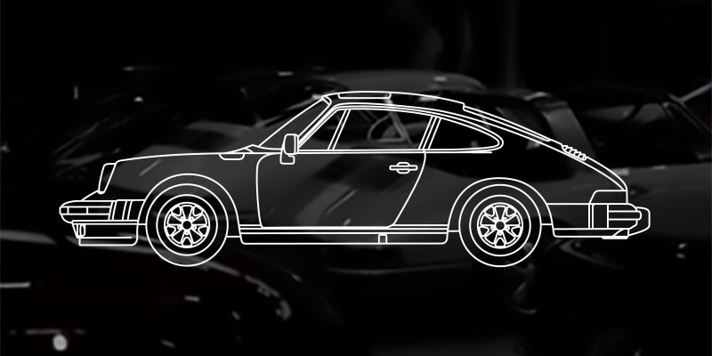 911G Hvide Profil Bilmodeller Til Porsche Sound
