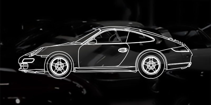 997 Hvide Profil Bilmodeller Til Porsche Sound